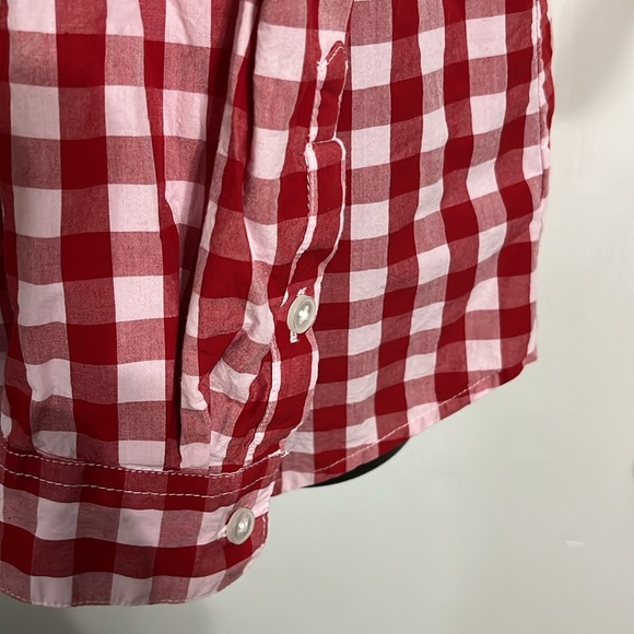 Kim Rogers woman’s blouse button up long sleeve plaid pattern - Picture 3 of 4